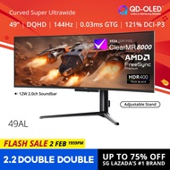 PRISM+ 49AL | 49" 144Hz Curved Ultrawide OLED 0.03ms 148% sRGB Gaming Monitor [5120 x 1440]