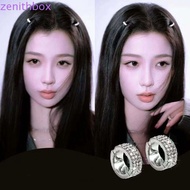 ZENITHBOX​ 2/4/6pcs/set Hair Braid Tubes, Y2K Hollow Out Silver Round Hairclasp, Hair Accessories Ha