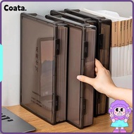 A4 File Box, Transparent Plastic Certificate Storage Box, Dustproof A4 Multifunctional Data Sorting 