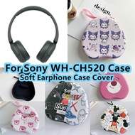 For Sony WH-CH520 Headphone Case Cartoon Kuromi Losto Wear-resistant and Dirt-resistant for Sony WH CH520 Headset Earpads Storage Bag Casing Box