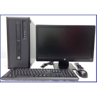 HP Prodesk 600 G1 Tower i5 8 GB RAM 1TB HDD 19" Monitor Business PC (Refurbished)