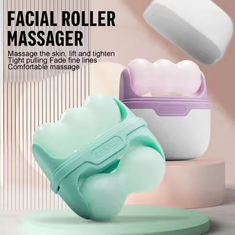 Face Ice Roller Skin Care Tools Double Head Cooling Therapy Skin Massage Rollers Face Skin Care Tool