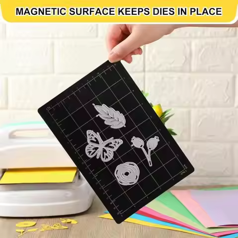 Black Cutting Mat With For Die Cutting And Crafting Rubber Iron Materials Y5GB