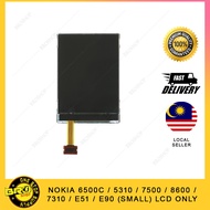 NOKIA 6500C / 5310 / 7500 / 8600 / 7310 / E51 / E90 ( Small ) LCD Screen Only