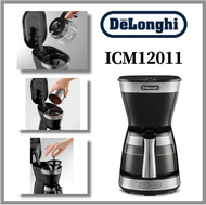 DE'LONGHI เครื่องทำกาแฟหยด ICM12011เครื่องชงกาแฟตัวกรองที่ถอดออกได้/ฟังก์ชั่นฉนวน/การควบคุมความเข้มข้น/จับเวลา/ปิดอัตโนมัติ40นาที