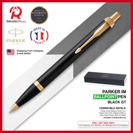 Parker IM Ballpoint Pen - Black Gold Trim (with Black - Medium (M) Refill) / {ORIGINAL} / [RetailsON]