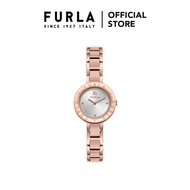 Furla Essential Rose Gold Tone Case Dial Watch - Silver