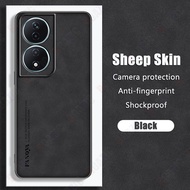 Roazic Cho Honor X7B/Honor X7B 5G vỏ điện thoại Da Cừu Ốp lưng bằng da Chống Rơi vỏ mềm Matte Kinh D