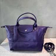 Longchamp LE PLIAGE XTRA 手提包 S 小號 皮革 紫色