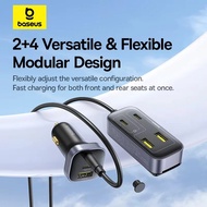 Baseus Backseat USB Type-C Car Charger 3USB + 3Type C