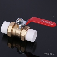 Thickened Copper Valve4Points6Three-way Copper Ball Valve Brass Slip Knot Ball Valve Tap Water Switc