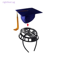 rightfeel.sg Graduation Cap Insert Plastic Grad Cap Stabilizer Invisible Graduation Cap Insert  Non-Slip Secures Your Graduation Cap New