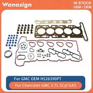 Engine Full Head Gasket Set Fit 3.7 L 5Cyl For Chevrolet GMC Canyon Canyon 3.7L L5 GAS 07-12 HS26390