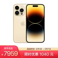 Apple iPhone 14 Pro  Max (A2896) 128GB 金色 支持移动联通电信5G 双卡双待手机