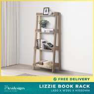 Bookshelf Utility Storage Shelf File Storage Storage Cabinet Decorative Shelving Ladder Display Furniture - LIZZIE