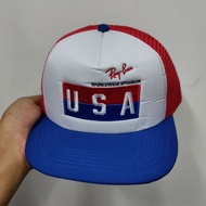 NEW cap USA rayban topi vintage style lelaki perempuan snapback dewasa casual fashion baseball hat mesh adult