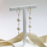 Akoya珍珠耳環 K18 海水珍珠 750