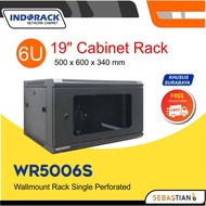 Wallmount Rack Server 6U WR5006S Depth 500mm Server Rack Indorack 6U