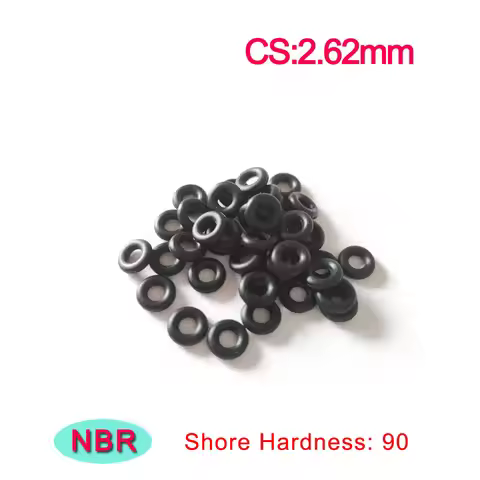 Shore Hardness 90 Degree Thickness 2.62mm NBR Rubber O-Rings Seal Hydraulic System Rubber Washers Se
