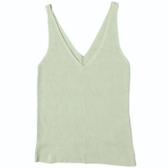Pilgrim Surf+Supply 19SS 六月針織背心 亞麻羅紋針織TOP37-05-0011-048 1 淺綠色BEAMS吊帶背心 [二手] [Pilgrim Surf+Supply]