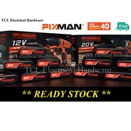 Pre-Order Page Stock arrive May 2022 PRO Fixman Drill Battery 12V (R7001) AND 20V (R7002)