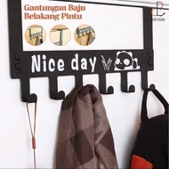 GANTUNGAN NICE DAY 6 HOOK HANGER DOOR BACK HANGER