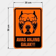 New Beware of Fierce Dog Sign 35Cm X 50Cm - Aluminum Plate