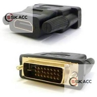 Dvi 24 + 1 Male to HDMI Female Connector Gender Converter - Dvi 25 Pin To HDMI Gender Dvi To HDMI -C