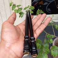 Pipa Rokok Kelor Hitam Ukir 20cm Pipa Rokok Kayu Pipa Cangklong Unik