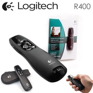 New logitech R400 Wireless Presenter Red Laser Pointer PPT USB, Red