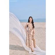 CHARMILLES Dress Floral bow waist dress - 25MD157BO