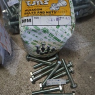 Bolt m12x80 key 19 thread pitch 1.75/ bolt bmp m12x8 / key head bolt m12x80 / bolt m12 x 80 / galvan