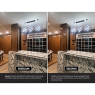 Pengilat Fluted Panel Shine Effect l Fluted Wall Polish Premium | fluted Wall Wax Kilat Tahan Lama |