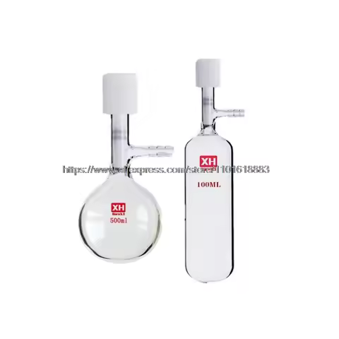 Tubular Solvent Storage Flask with Tetrafluoron All-pack High Vacuum Valve Seal Tube Schlenk Tube Re