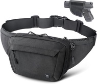 RXW Tactical Concealed Carry Fanny Pack CCW Fanny Pack Waist Bag for Men Hip Bag Compact Belt Bag fo