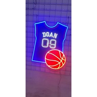 Led neon basketball shirt