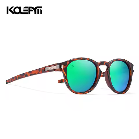 Kdeam 2020 New Tr Sunglasses Polarized Circular Leopard Print Casual Sunglasses Kd997 Can Be Customi