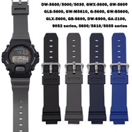 นาฬิกาสำหรับ Casio G-SHOCK DW-5600 GW-M5610 G-5600 GW-B5600 DW-6900 GA-2100 9052Series 5600 Series16mmX26mm ยางนาฬิกาผู้ชายกีฬาซิลิโคน