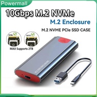 10Gbps M.2 NVMe SATA SSD Enclosure Case Box Applied to M.2 NGFF NVMe PCIe SATA Enclosure Adapter Too
