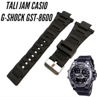 G_Shok GST 8600 Watch Strap G-Shock GST 8600 WatchTALI with Black Rubber Strap
