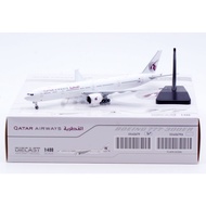 XX40679 Alloy Collectible Plane Gift JC Wings 1:400 Qatar Airways Boeing B777-300ER [All White]  Die