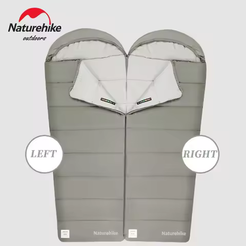 Naturehike Camping Sleeping Bag Waterproof Ultralight Cotton Sleeping Bag Outdoor Splice Envelope Sl