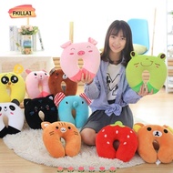 FKILLAONE Travel Pillows Short Plush Soft Nursing Cushion Portable Flight Neck Pillow