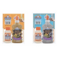 ELMER'S GLITTER GOLD + SLIME ACTIVATIOR and SILVER + SLIME ACTIVATIOR