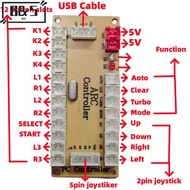 【B&S】 Zero Delay Arcade USB Encoder PC To Joysti Arcade Roer Circuit Board Controller Panel For DIY 