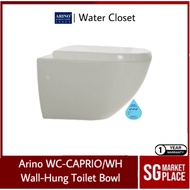 Arino Wall Hung Toilet Bowl | Soft Close Seat Cover - Available in 2 Types | 3 Ticks | Free Shipping | WC-CAPRIO/WH