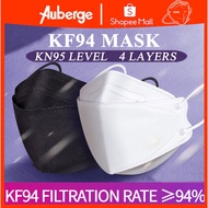 Auberge 50pcs Kf94 Face Mask Korean Kn94 Facemask Disposable 4PLY Kf94 Mask 3d Face Mask K94 Mask