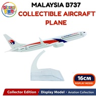 16CM Malaysia Mas Airlines Boeing B737 Diecast Aircraft Model Alloy Airplane Collectible Educational