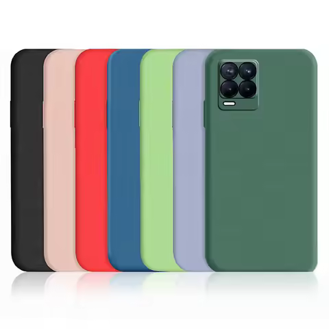 For Oppo Realme 8 Pro Case Realme 8 8S 8i 8 Pro 5G Liquid Silicone Soft TPU Shockproof Bumper Phone 
