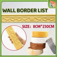 Foam Wall Sticker Wallpaper List 3D Wall List/ Wall Border List/ 8+3230CM